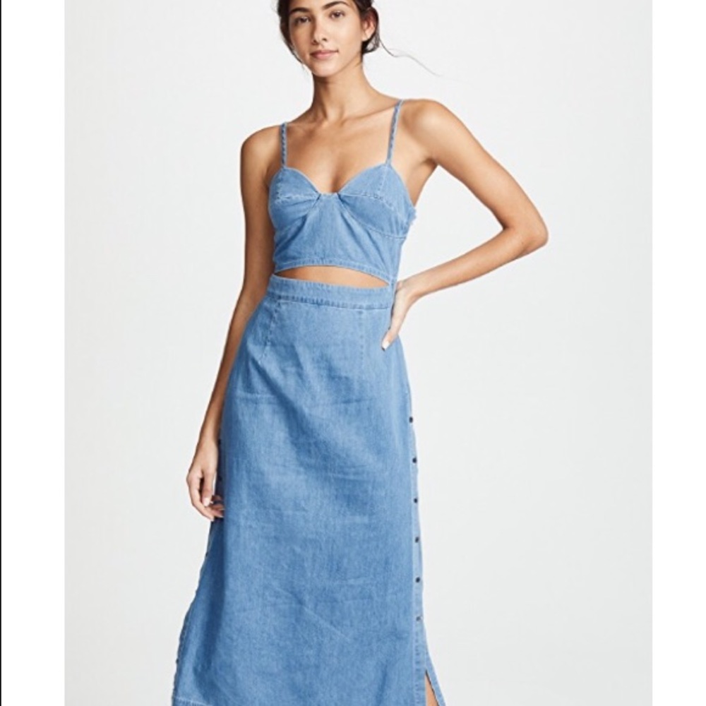 3x1 Denium Peek a Boo Dress